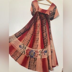 Kartika Tradisional Batik Dress Excellent Condition Adjustable Shoulder Straps